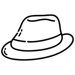 cowboy hat vector icon