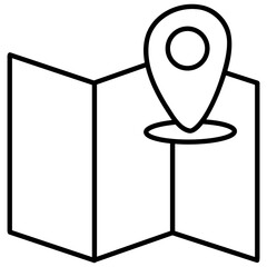 map with pointer icon