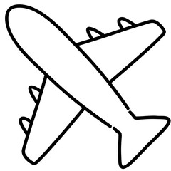 airplane icon vector