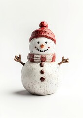 Fototapeta premium A snowman outdoors nature winter.