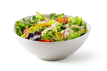 Fresh mixed greens salad in a bowl