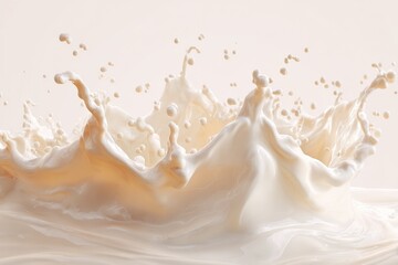 Creamy milk splash, abstract texture