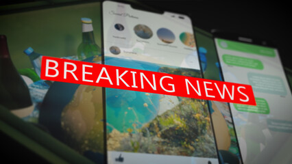 Detailed shot of printed newspaper with prominent breaking news heading, crisp black text on white paper, evokes traditional media and urgent journalism themes in a classic editorial style.