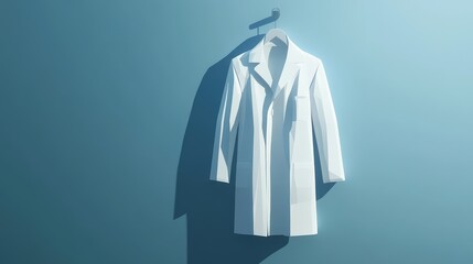 lbcot minimalist style animation of a lab coat