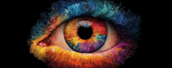 Vibrant Iris: A Colorful Masterpiece of the Human Eye