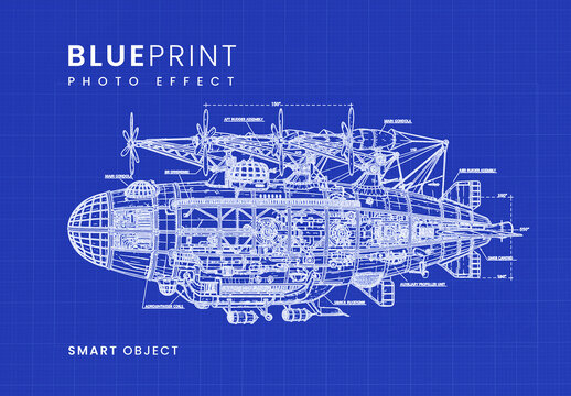 Architectural Blueprint Sketch Photo Effect