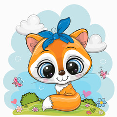 Cute Cartoon Fox