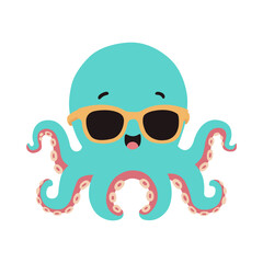 Fototapeta premium funny octopus cartoon