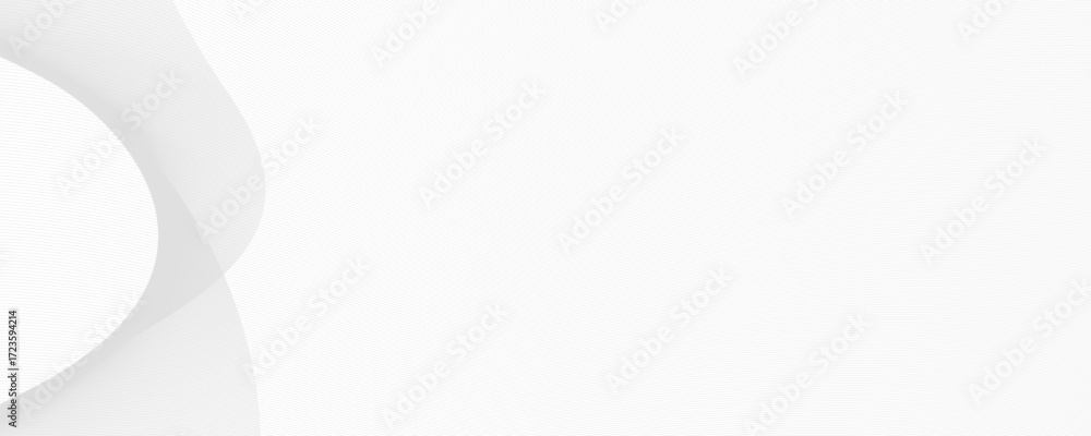 Wall mural elegant white and light grey abstract background with subtle wavy lines and soft curves, offering a 