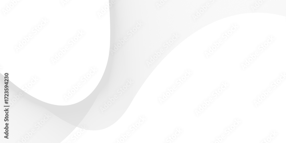 Canvas Prints elegant abstract background featuring subtle grey wavy lines and smooth curves on a clean white surf
