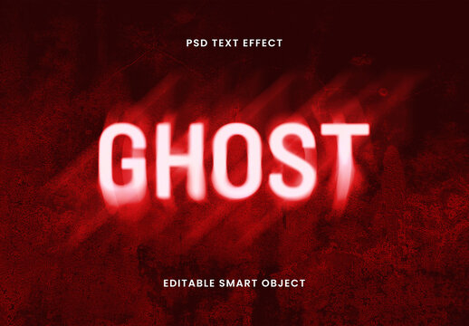 Ghost Text Effect Template