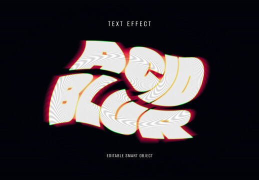 Acid Blurred Text Effect