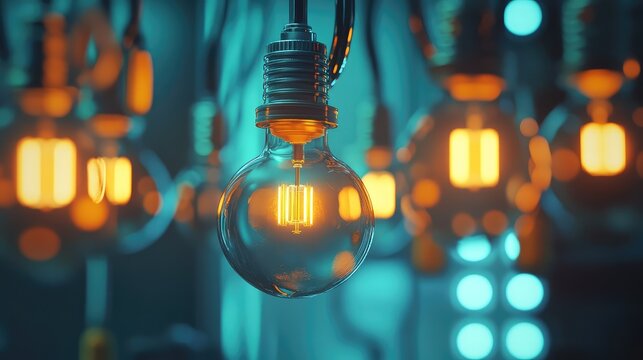 automation animated depiction of an intelligent lighting system