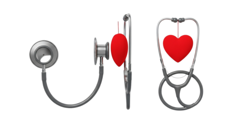 Heart Health Checkup Medical Examination Hospital Doctor Consultation Wellness Treatment on transparent background