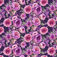 3D Botanical Flower Seamless Allover Pattern Digital Design