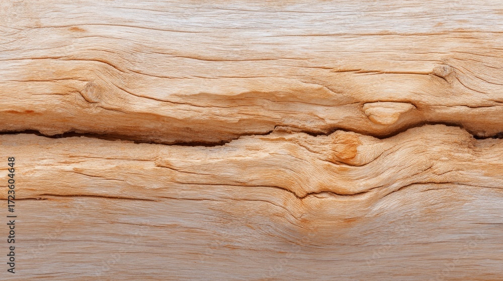 Poster close-up of natural wooden surface with unique grain patterns and textures for textiles and backgrou
