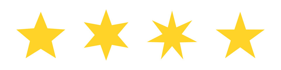 yellow, black starburst badge sticker icon , sale or price tag sticker, retro stars icon , sparkle stars icons