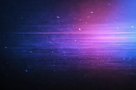 abstract Purple black gradient background with motion blur light,retro film overlay effect with scratch dust and light leaks,retro grain noisy film distressed texture light leak on black background