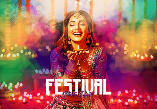 Diwali Fesival Photo Effect