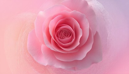 Close-up of a delicate pink rose