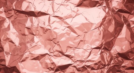 Textured rose gold foil creates a shimmering, abstract background with light reflections.