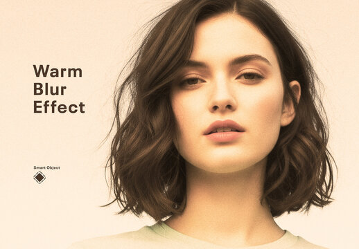 Warm Blur Photo Effect Template