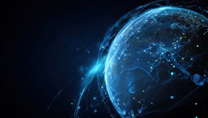 Abstract digital representation of Earth