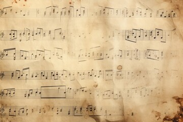 Music note backgrounds paper old.