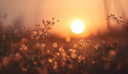 Sunset over wildflowers (1)
