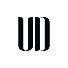 VD monogram logo design letter text name symbol monochrome logotype alphabet character simple logo
