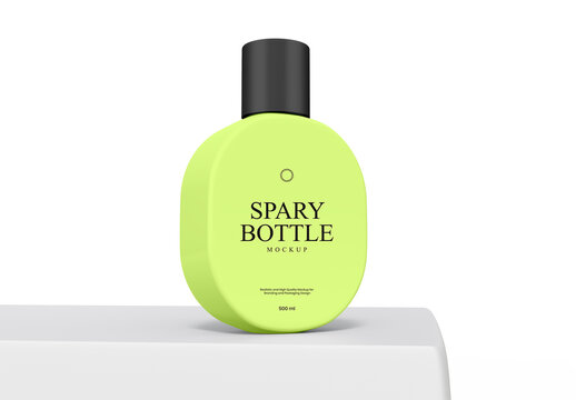 Cosmetic Perfume Bottle Spary Mockup