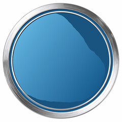 blue button with a white background