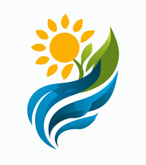 logo, vector, icon, water, symbol, illustration, design, 