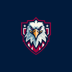 Obraz premium heraldic shield with eagle