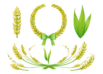 Obraz premium laurel wreath vector illustration