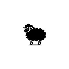 black sheep vector illustration