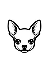 dog, animal, cartoon, pet, vector, chihuahua, 