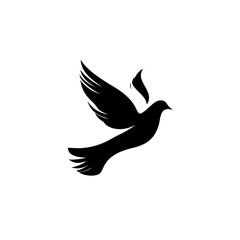 vector illustration of a dove