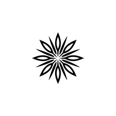 vector illustration of a snowflake