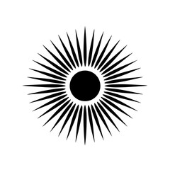 black and white abstract circle