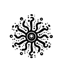 vector illustration of an abstract floral background