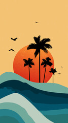 tropical beach background