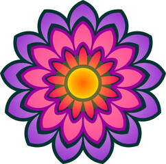 Abstract vector floral pattern design for a summer wallpaper illustration