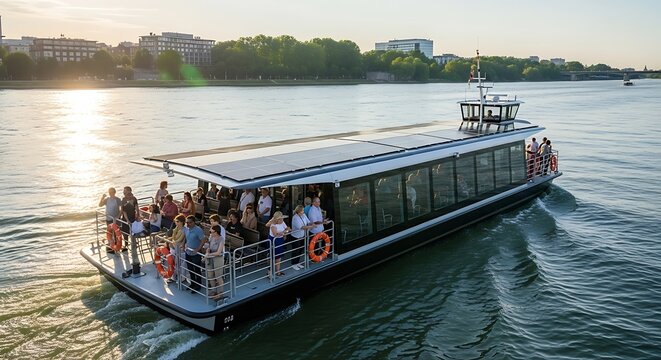 River Boat Tour at Sunset.