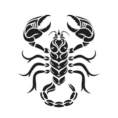 scorpion tattoo vector illustration