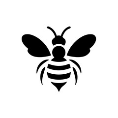 bee on white background