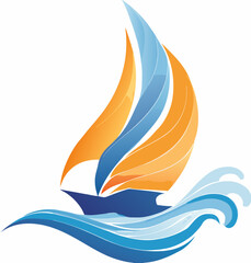 yacht icon vector illustration