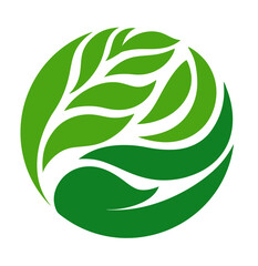 green leaf logo