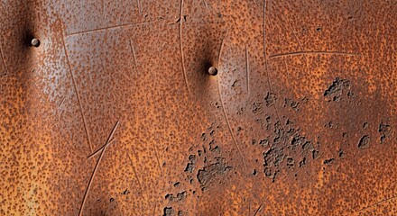 Textured rusty metal surface with scratches and imperfections, weathered industrial background