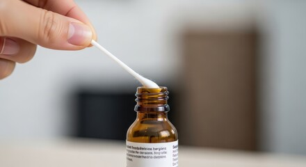 hand holding syringe